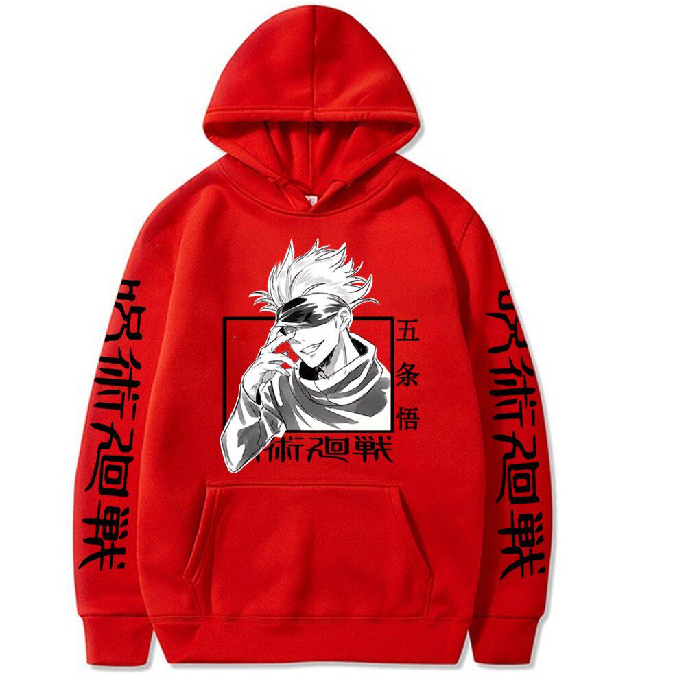 Jujutsu Kaisen Hoodie  Hop Anime Pullovers Tops Loose Long Sleeves Autumn Man Cloth