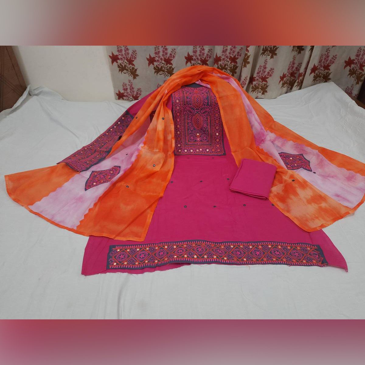 Nokhshi Handicraft Design Long 3 pis