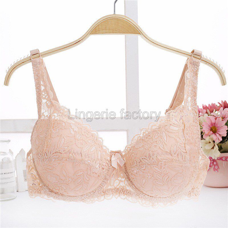B C D Plug size Deep V Lace Bra Wire Thin Underwear  Lingeries Soft Bras For Women Hot
