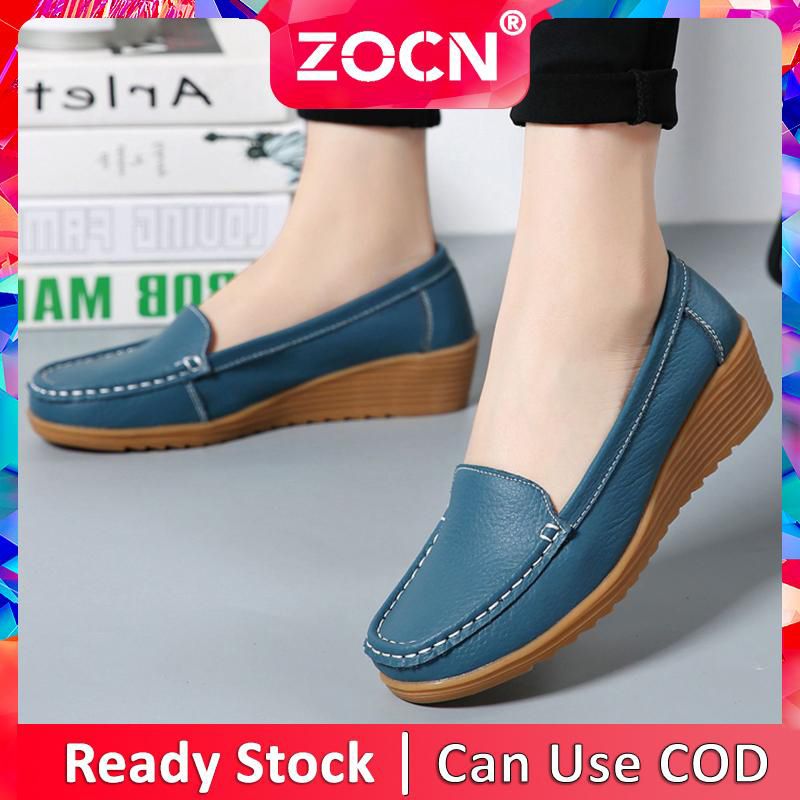 Women's Shoes Korean Version of Non-slip Flat Shoes for Women Slope with Increased Loafers Women's Casual Loafers Large Size Women's Shoes 35-41 Leather Fringed Women's Shoes