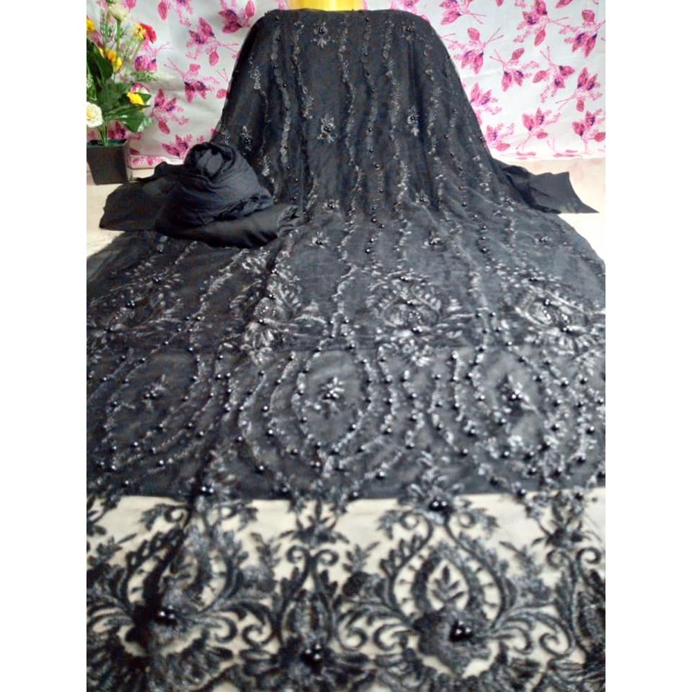Three Piece Indian Embroidery and Karchupi Comfortable Salwar Kameez for Women