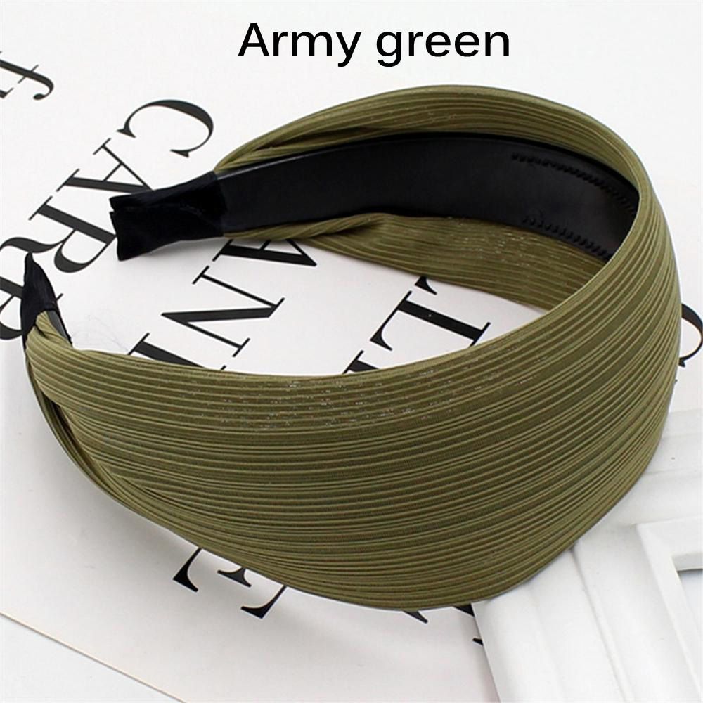 【BestGO】1Pcs Plastic 6CM WiHoop Turban Headwear Women HeadbanFashion HairbanHair Accessories