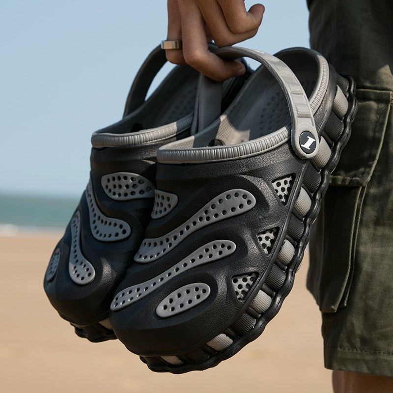 Men Sandals 0 2020 Summer Hole Shoes Rubber 0 Men Garden Shoes Outdoor Beach Flat sandles for men shoes big size