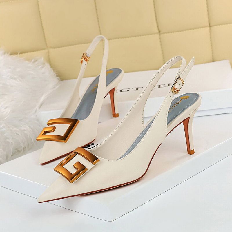 New Arrived 2.76 inches High Heels Sandals for Women With Heels Pointed Shoes Ladies Stiletto High Heeled Sandals Party shoes Size 34-43