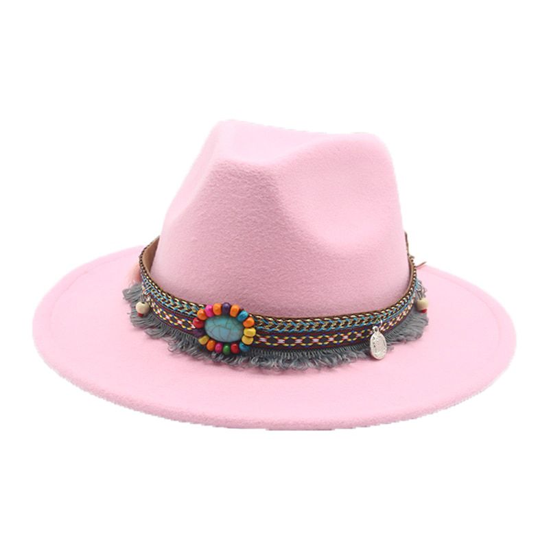 Fedora Hats Western Cowboy Men Women Wide Brim Winter Hat Casual Wedding Panama Black White Winter Women Hats SombrDe Mujer