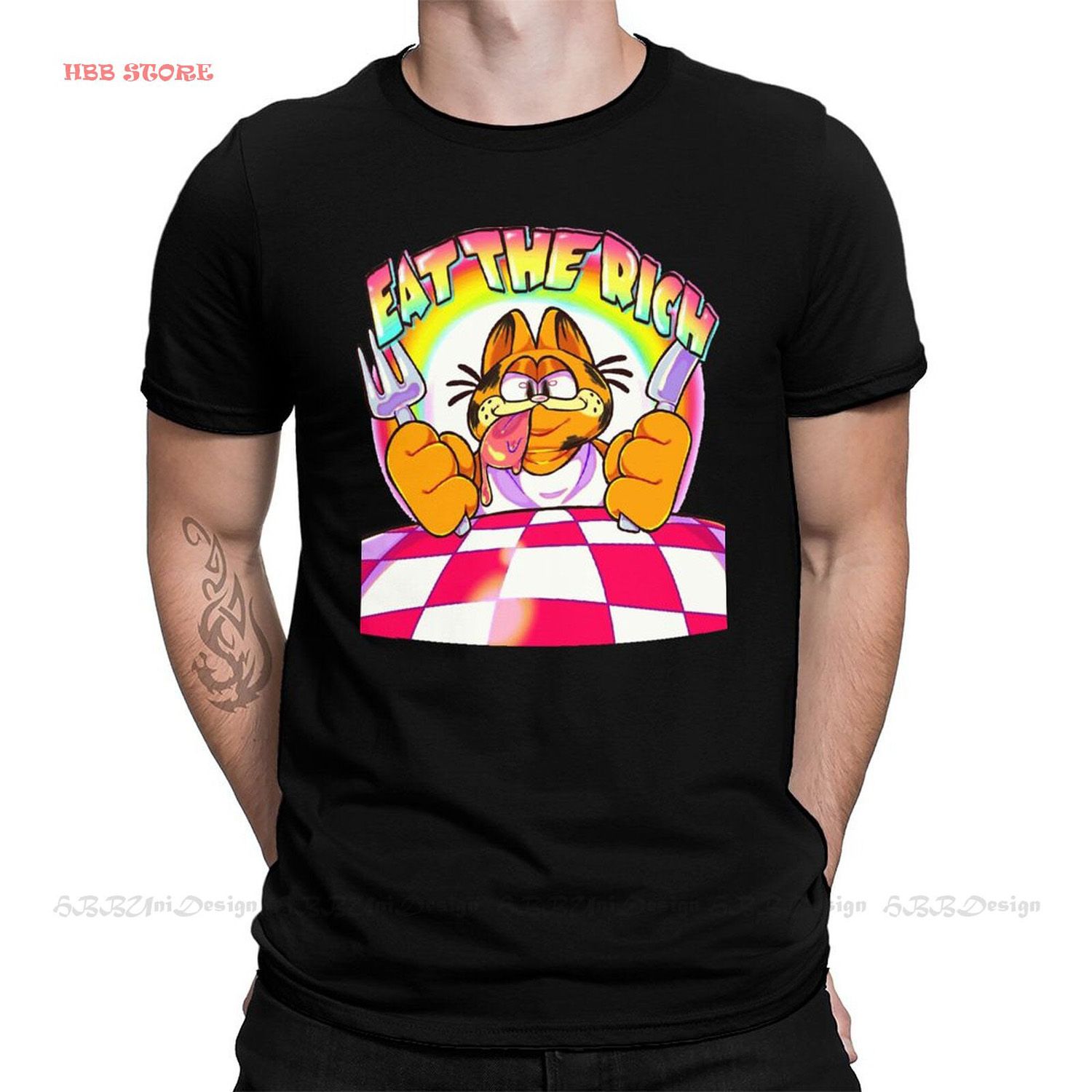 Men Clothing Classic Anime Shirt Diana Slothful Tshirt Funny Odie Design Fashion Short Sleeve  T-shirt Plus Size