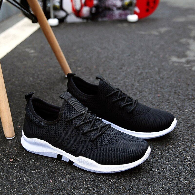 2022 sneaker Summer New Flying woven running shoes men's casual sports shoes Men Footwear Breathable Mesh Light ng