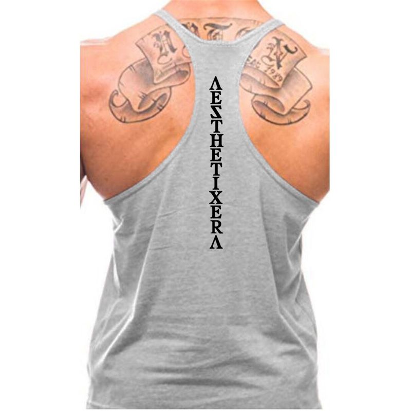 Brand Muscle Vest Gym Casual Clothing TaTop Mens Bodybuilding Fitness Sleeveless Singlets Fashion Srts Workout Undershirt