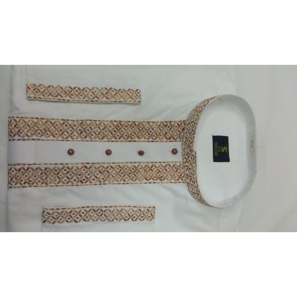 Stylish Semi Long Cotton Panjabi for Men by AL SHAFIN PANJABI SHOP