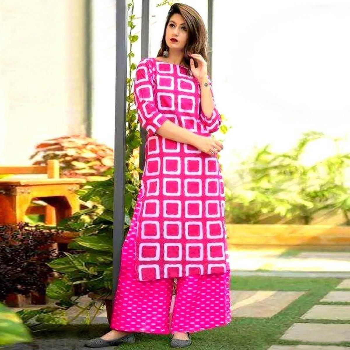 Screen and Block Print Unstitched Three Piece For Women  Apan Bazar