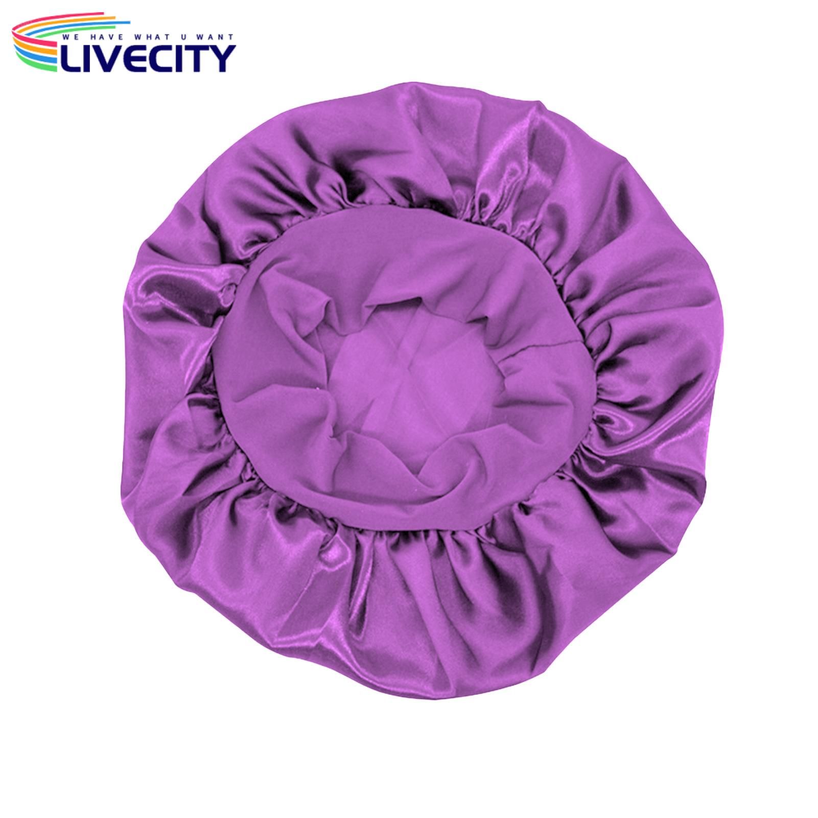 Shower Cap Elastic Band Trendy Classic Hair Bonnet Hat
