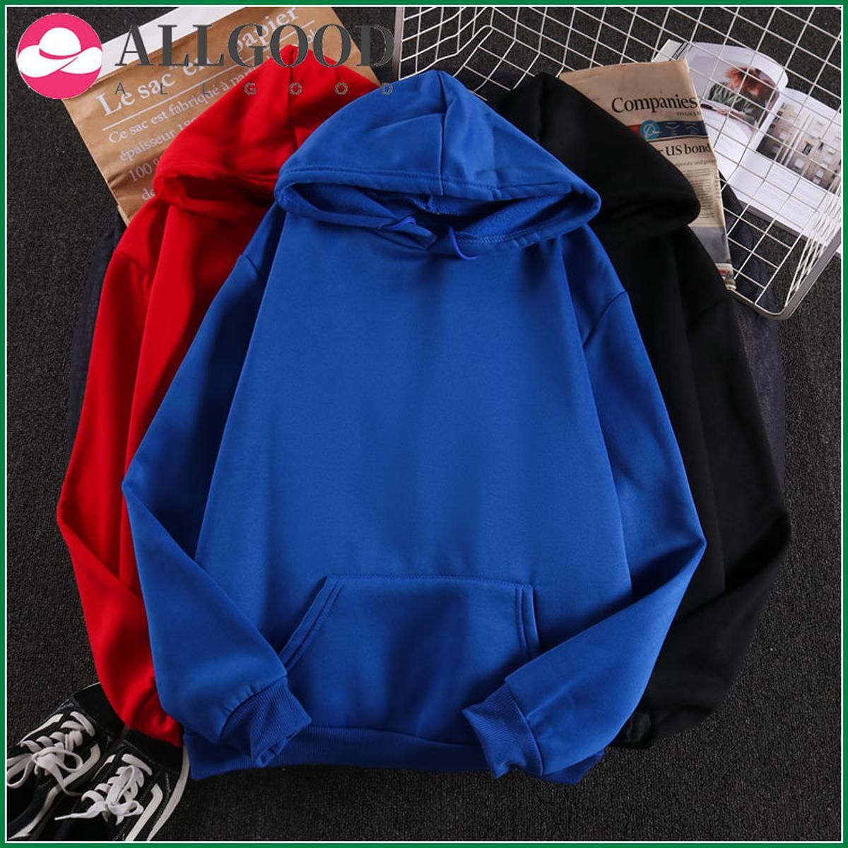 Women Couple Hoodies Sweatshirts 100% Cotton Tracksuit Sweatshirt  Winter Casual Loose Jumper Plus Size Pocket Hooded Jacket