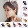 Women Big Bowknot Pleated Cloth Wide Hairband Headband Headwear Hair cessory