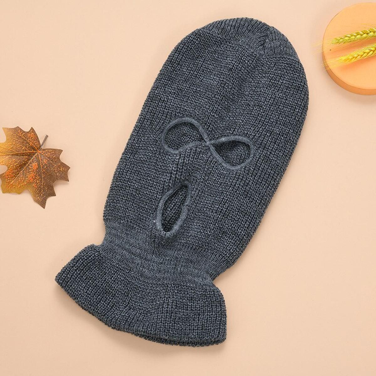 novel beanies Three-hole wool windproof outdoor srts red winter Sunscreen warm ski snowboard windproof Balaclava hat beanies