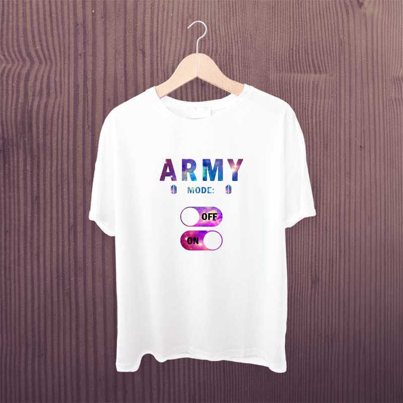 Army mode off on Bts Tshirt