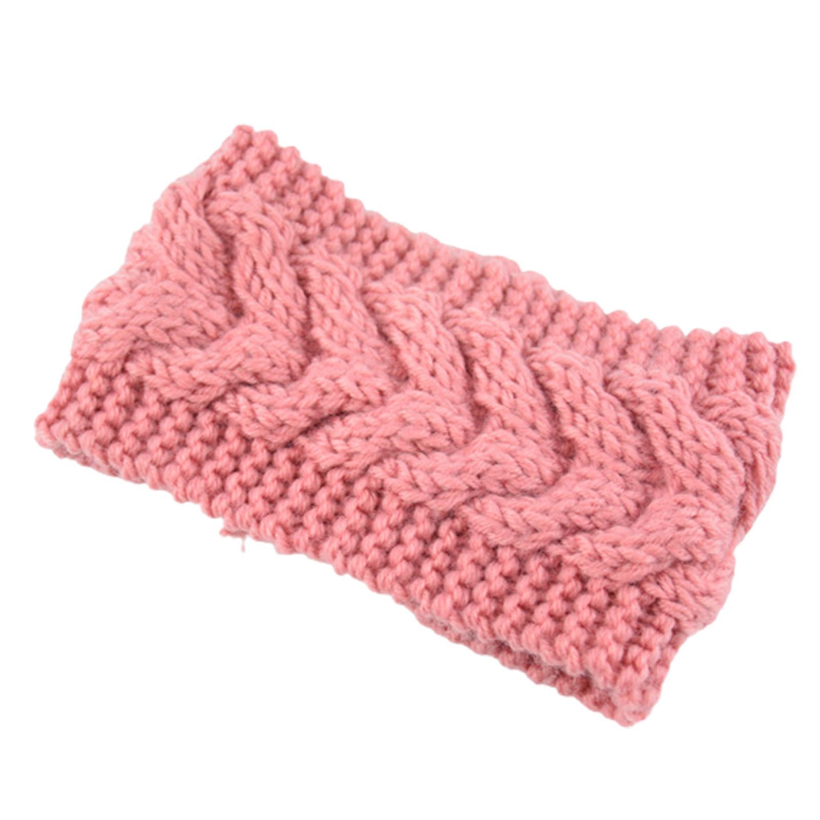 Wool Headband Windproof Winter Knitted Head Wrap