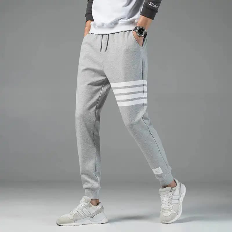Black Cotton Trendy Joggers for Men.