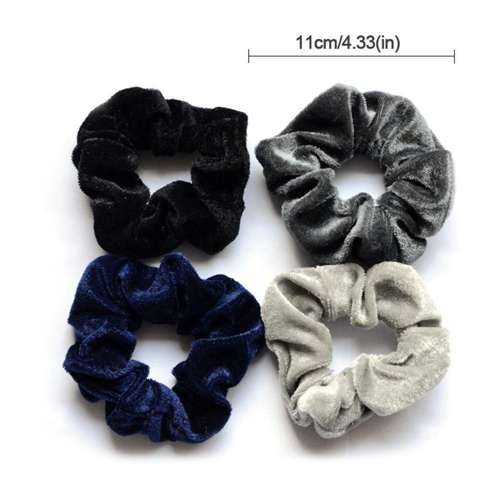 24PCs Velvet Hair Ties Hair Scrunchies Velvet Elastics Scrunchy Bobbles Soft Hair Bands