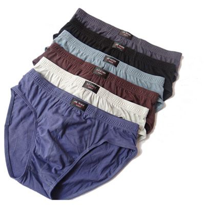 New Brief mens brandSolid Briefs 4pcs / Lot Mens Brief Cotton Mens  Pant For Men Sexy men lot