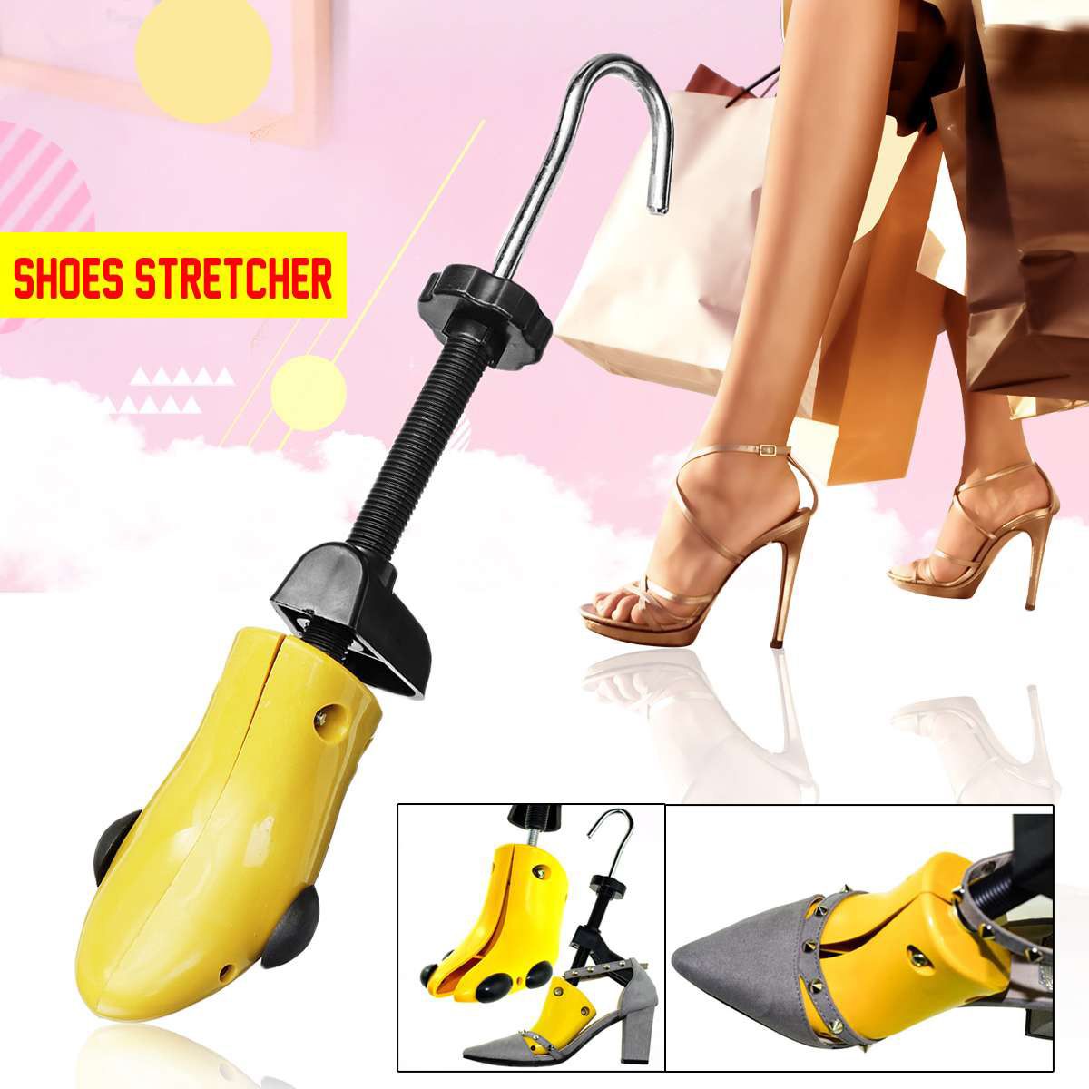 Size S/M/L 28-48 Men Womens 2-Way Adjustable Shoes Stretcher Heels Boots  Shaper Expander UniPlastic Maintain Shape