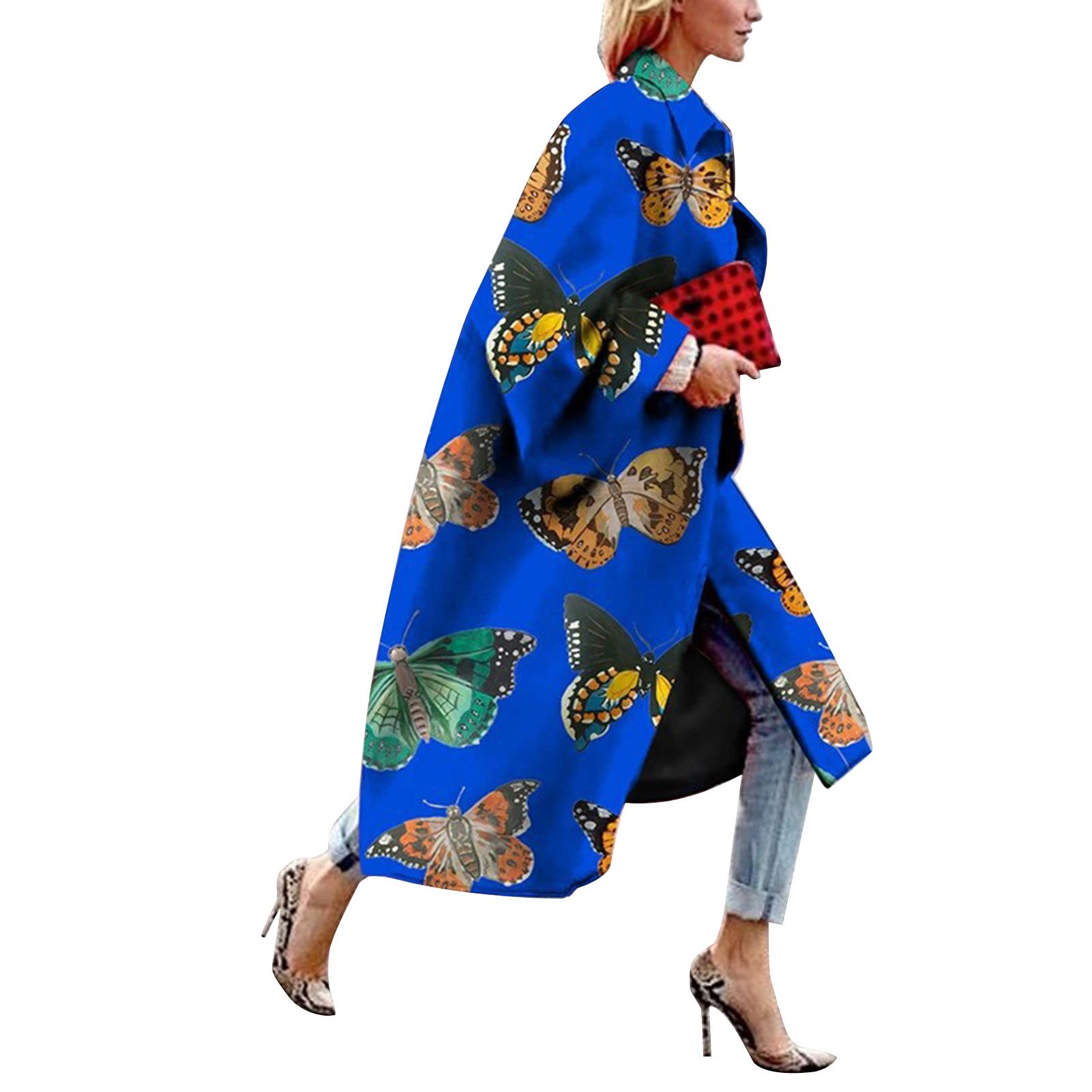 Women Coat Excellent Workmanship Geometric Pattern Women Coat