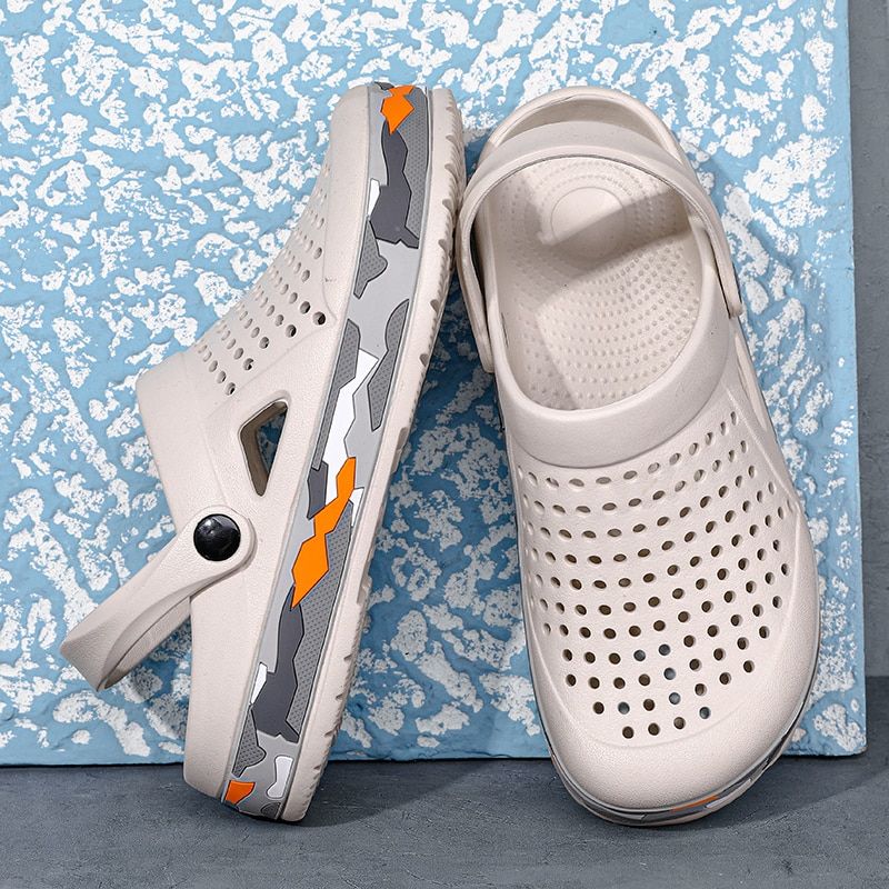 Brand Clogs Men Sandals Casual Shoes  EVA Lightweight Sandles Uni Colorful Shoes for Summer Beach Ztos Hombre