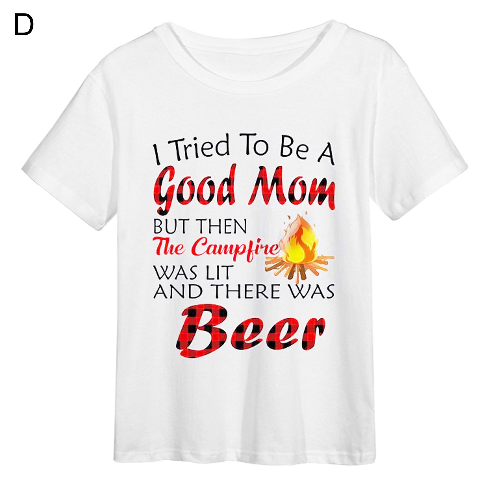 Uni T-shirt Top Comforle Letter Mother Day Uni T-shirt