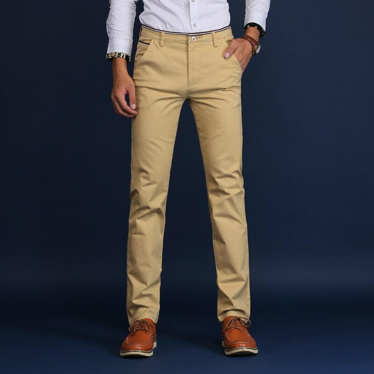 6 Colors Spring and Summer Men's Slim Casual Pants Fashion Business Cotton Brand Thin Trousers Classic Style