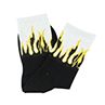 Women Men Flame Print Soft Warm Cotton Elastic Breathableddle Tube Socks