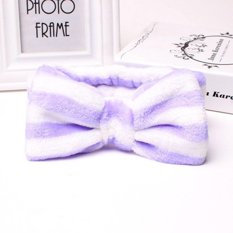【ALLGOOD】Cute Elastic Ribbon Headband for s Make Up Face Washing Hair Band Tie Headband Turban Hair Accessories