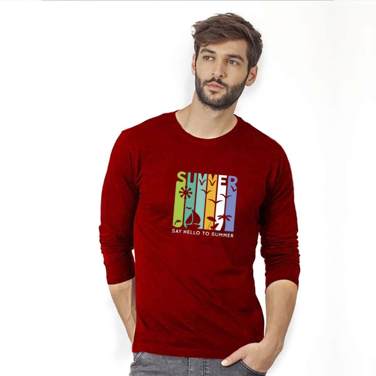 New Multi Design Winter Stylish Full T-Shirt For Man's