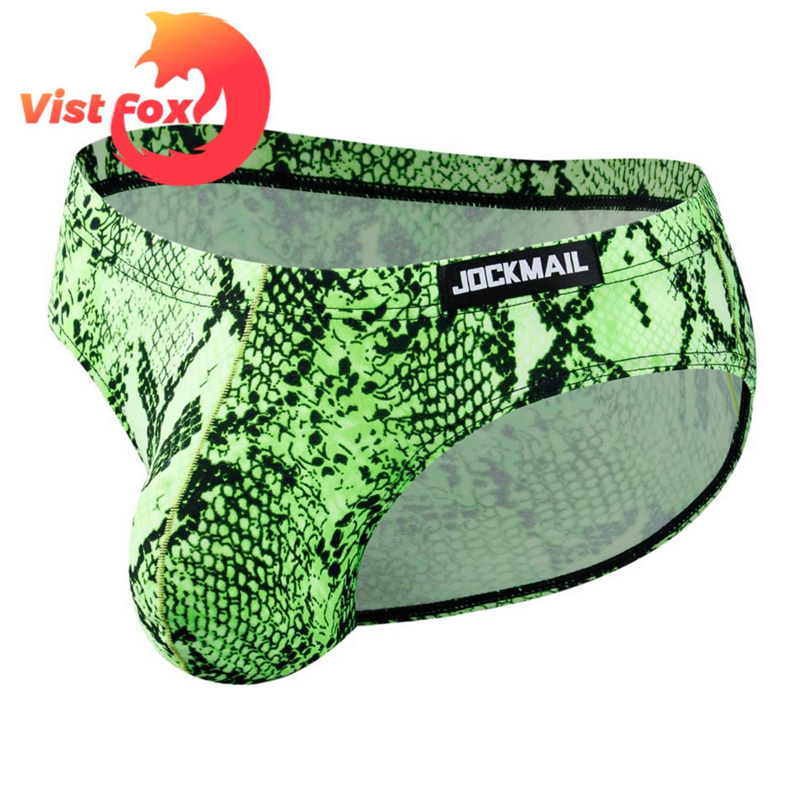 Vist Fox Men Underwear Non-Irritation Men Anti-Fade Print Stretchy Underpants