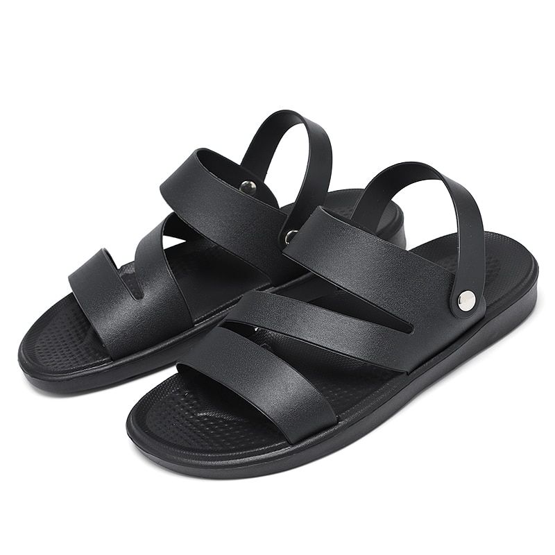 Mules Black Patent Leather Crocodile Men Half Shoes For Man Fashion Designer Shoes Men's Luxury Zapatillas Hombre Casual Slip On