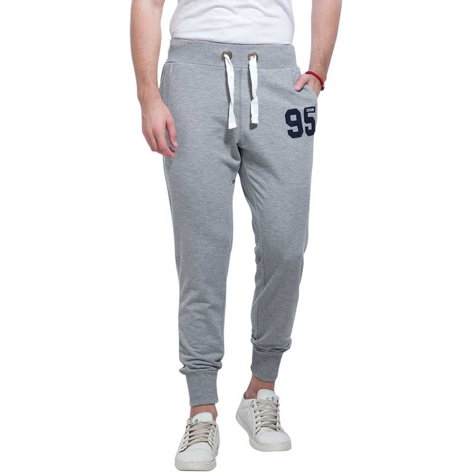 Slim-Fit Sweatpants / Joggers for Man - Light Gray - BW-5046