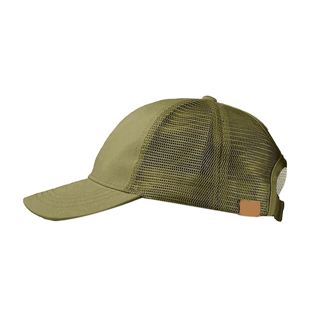 Women Anti Sun Mesh Adjustable Sports Ponytail Hat Baseball Cap