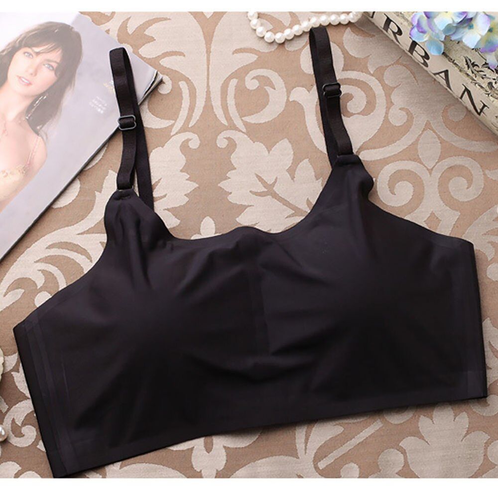 Women Wire Free Adjustable Fitness Chest Wrap Student Lingerie Bra Push Up Bra Seamless No Steel Ring