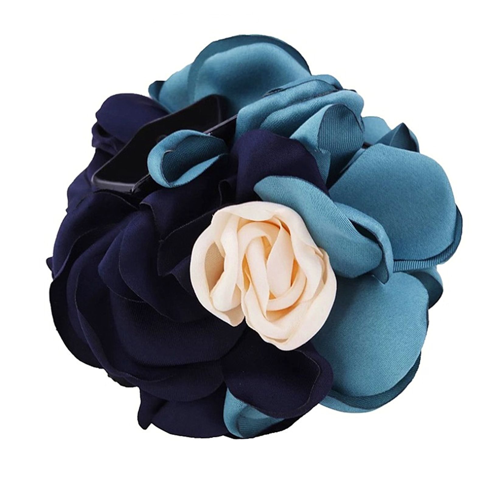 Bath Hairgrip Anti-skid Big Flower Decor Ponytail Holder Barrette