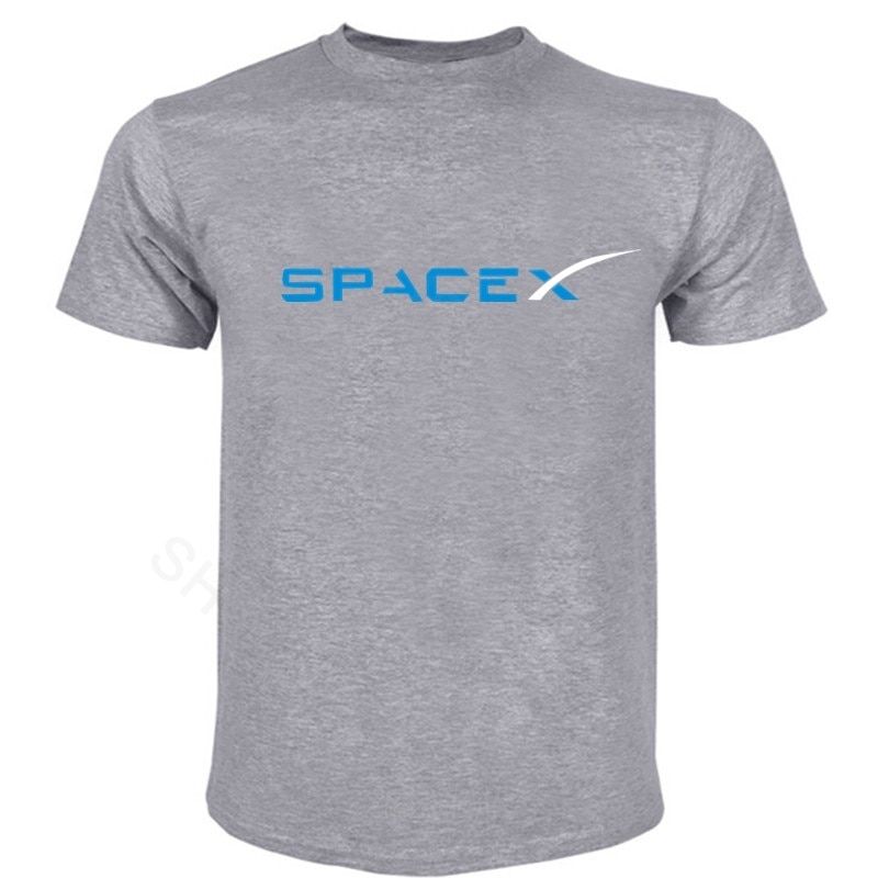 SpaceX black tshirt Space X Logo T Shirt Men's Popular Boyfriend's Plus Size tshirt fashion cotton teeshirt drop sping