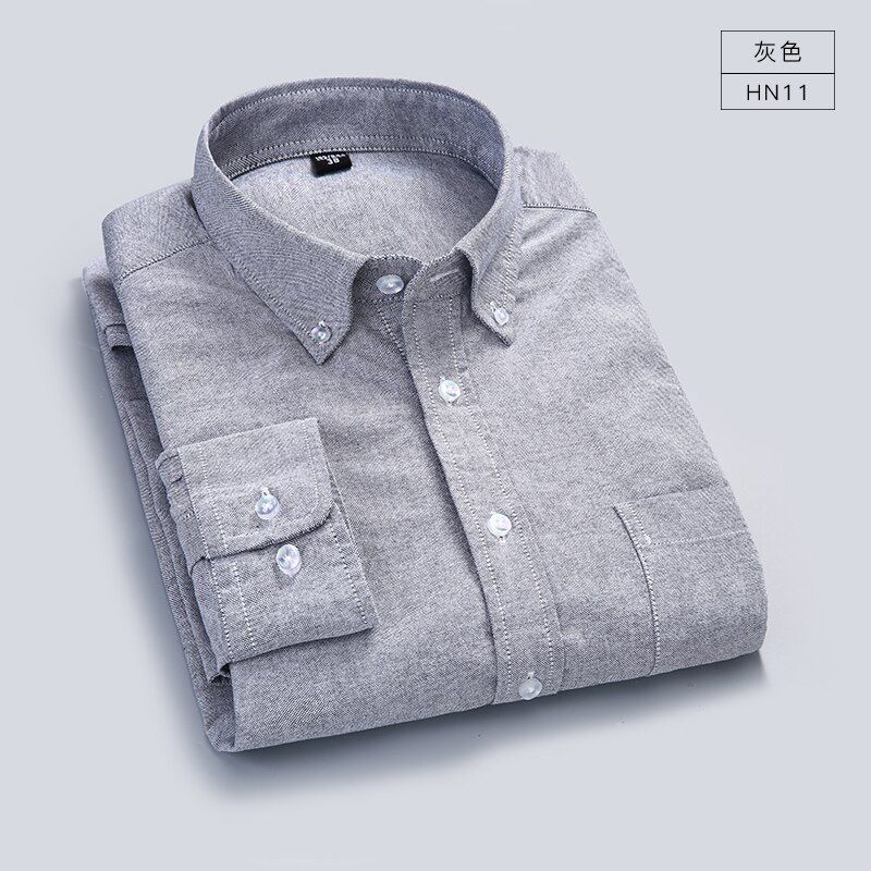 Men's Oxford Shirts New Stylish Pure Cotton Long Sleeve Casual Office Formal Button DownTrend Slim Fit Male Daily Camisas Hombre
