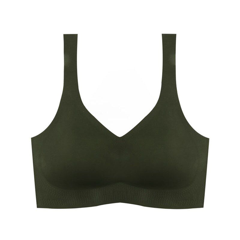 Queenral Seamless Bras For Women Underwear One-piece Comfortable  Brassiere Sleep Vest Wireless Lingerie Japanese Style Bra
