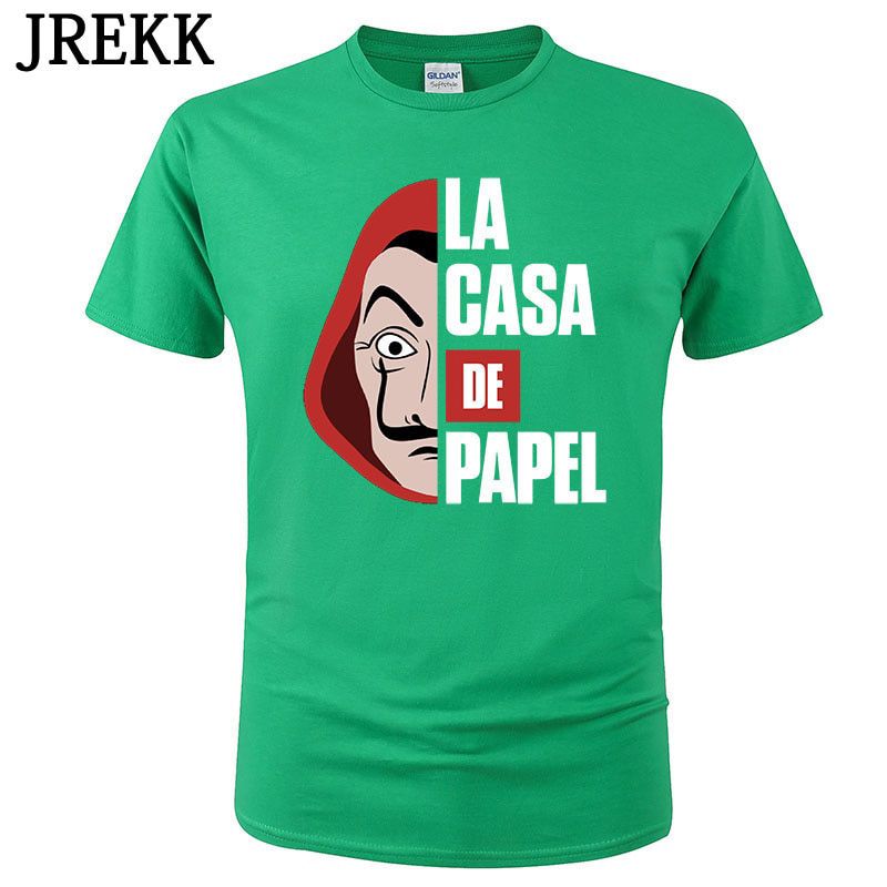 Men Women T Shirt Cool Money Heist The House of Paper La Casa De Papel Print Tshirt Funny Cotton Tee Summer Tops Clothing C215