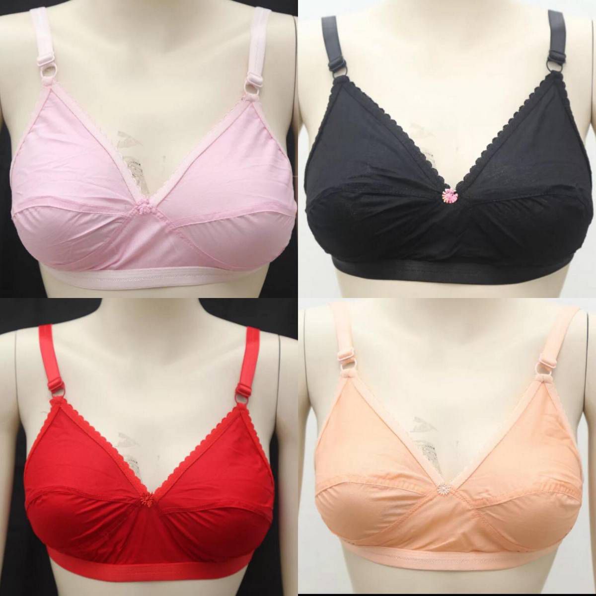 Wow! Exclusive normal Cotton Bra for Women(4 pcs)