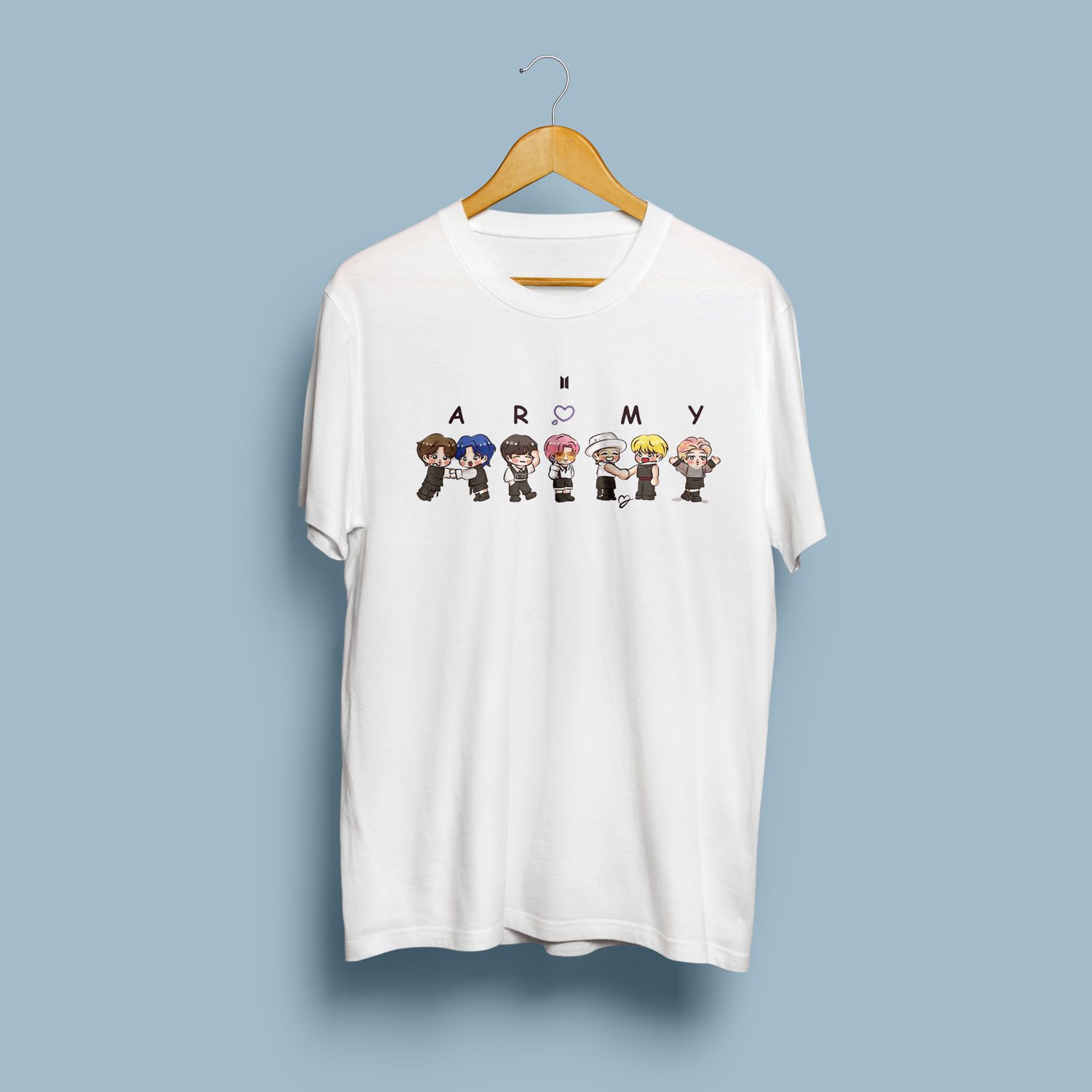 BTS unisex half sleeves T-shirt