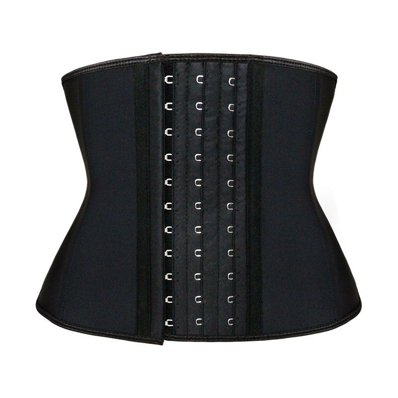 Atbuty Waist Trainer 9 Inches Short Torso Latex Waist Shaper Corset 9 Steel Boned hooks Body Shaper