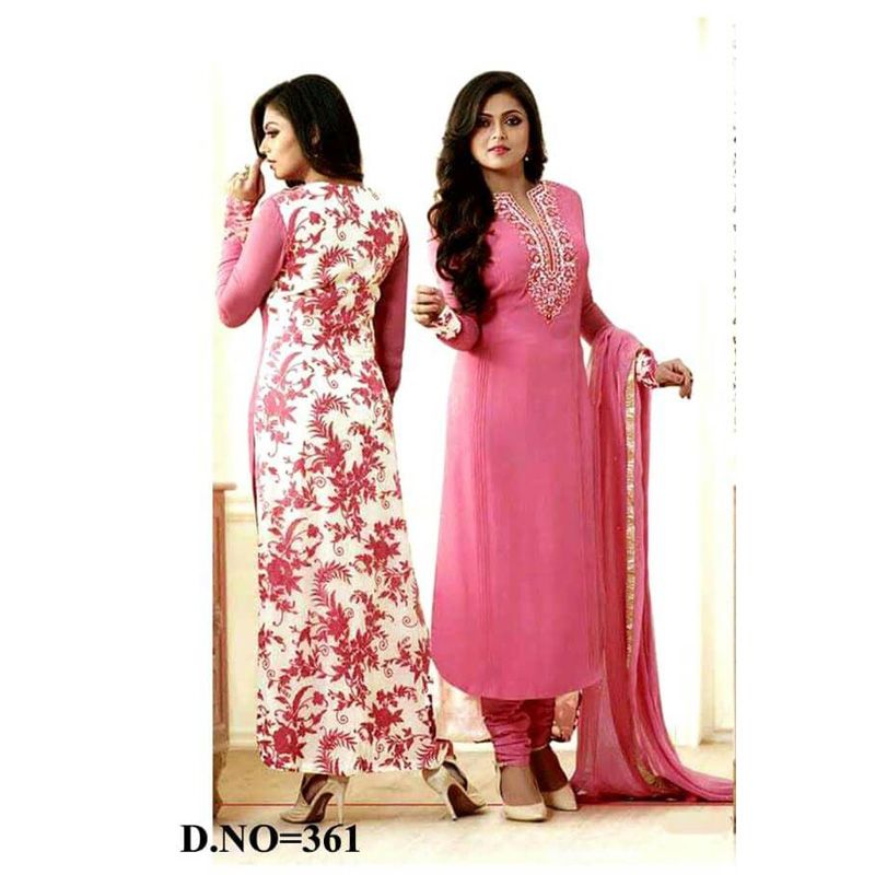 Screen Print Unstitched Three Piece For Women  Apan Bazar