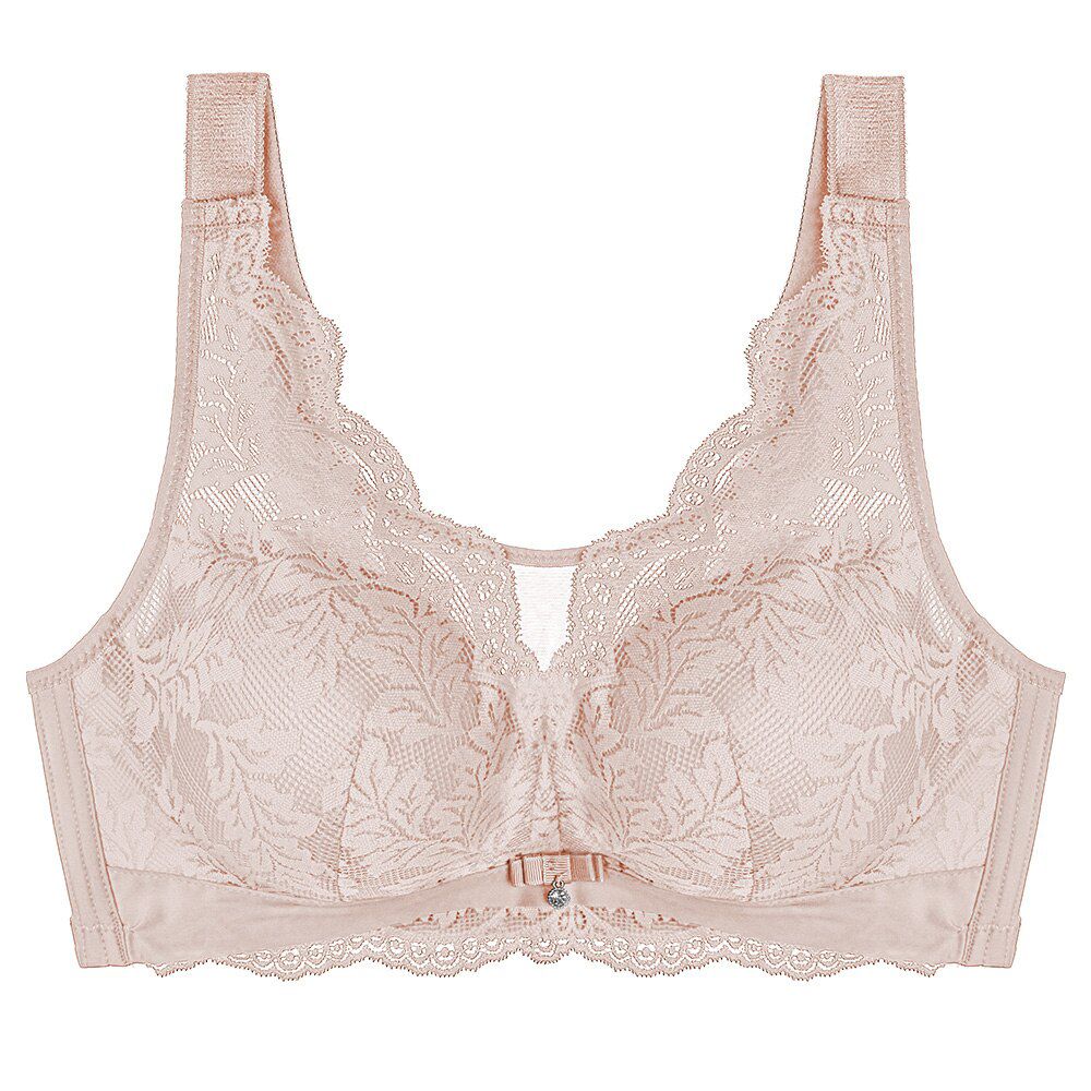 Meizimei  Lingeries Women's Bras Lace Gather Wire Free Brassiere Girl Bralette Female Plus Big size bh push up Bra Underwear