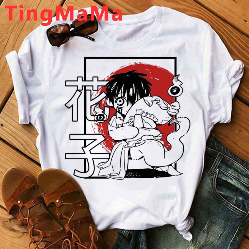 Hot Japanese Anime Hanan T Shirt Men Kawaii Toilet Bound T-shirt Funny Cartoon Graphic Tees Manga Tops Uni Tshirt Male