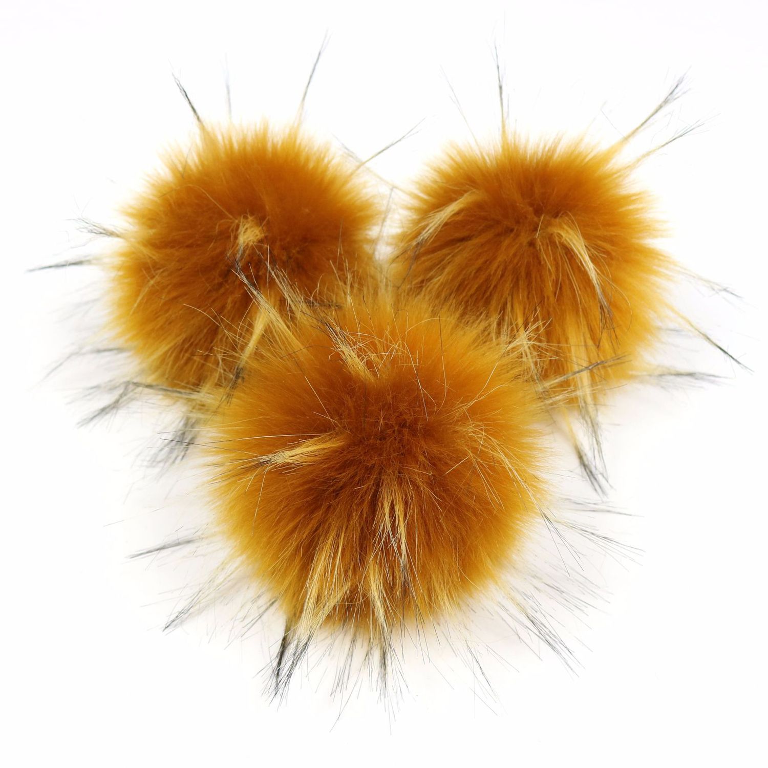 Faux Raccoon Fur PomPoms With Buckle & Pin & Elastic Band False Ball Pom Pom Handmade DIY Fur Ball for Hats