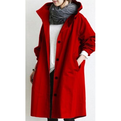 Women's Windbreaker Jacket Fashion Hooded Sport Sashes Office Chic Mid Length Thin Section Street Autumn New Abrigo Mujer