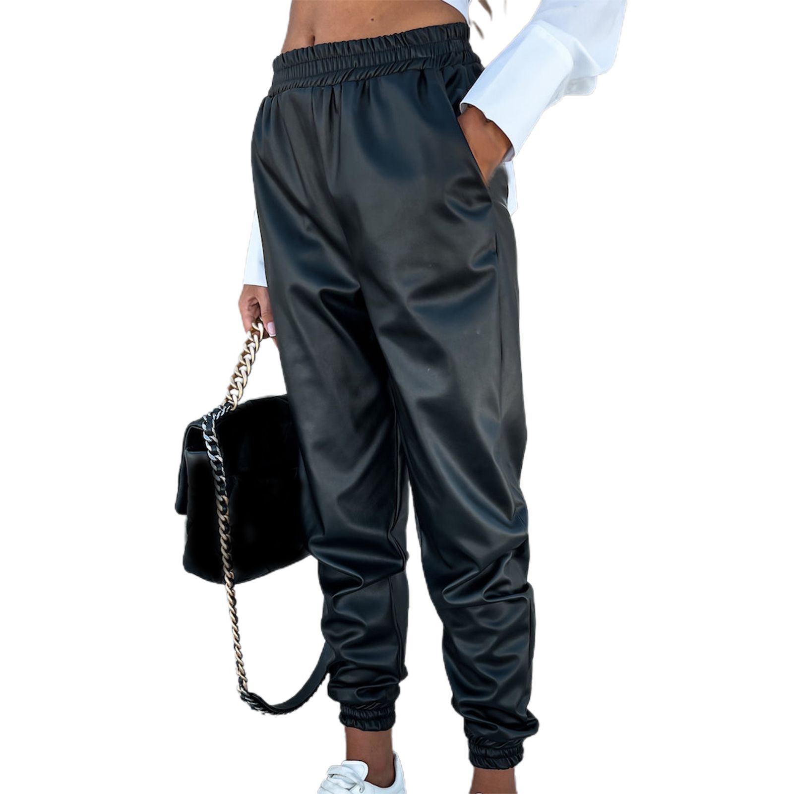 Joggers Pants Elastic Waist Temperament Loose-fitting Pants